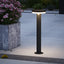 4lite Antheia Solar IP54 Die-Cast Aluminium LED Outdoor Bollard Light with Built in PIR Motion Sensor