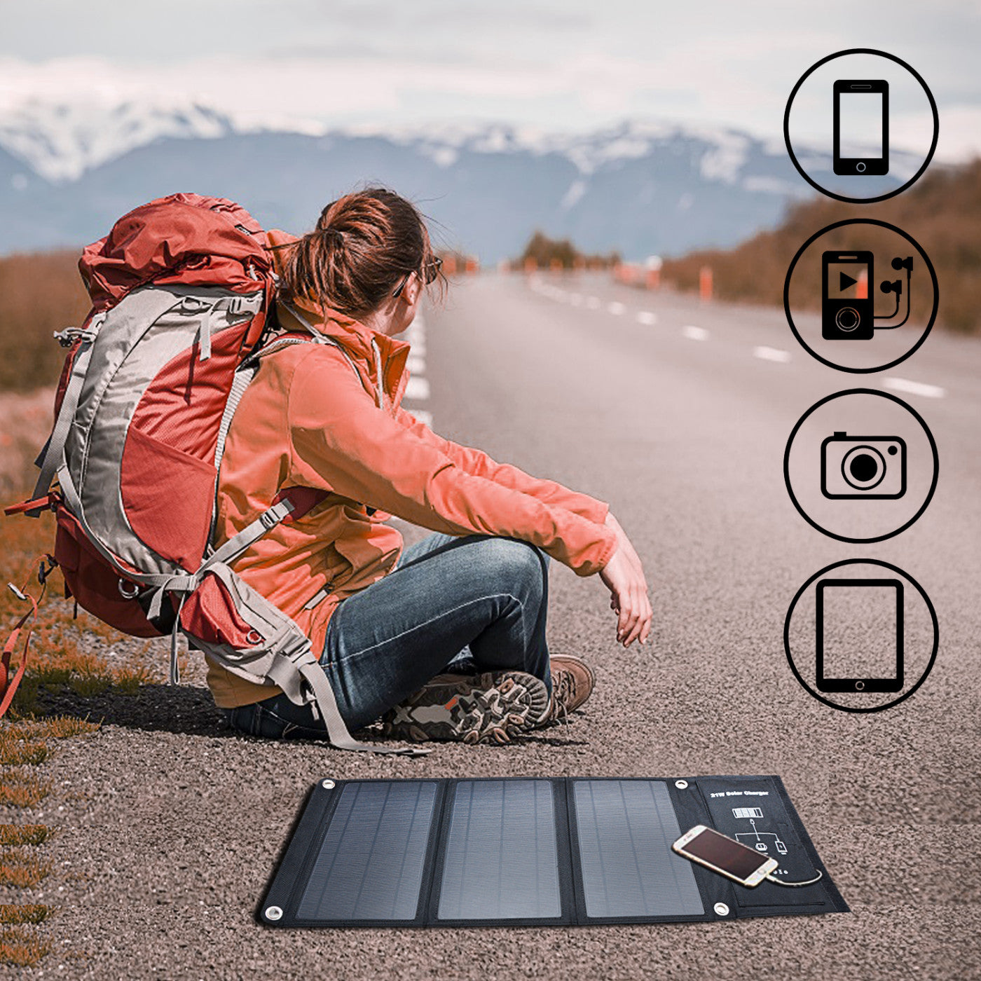 PPT Powerpack Lite Portable Power Station with 21W Folding Solar Panel