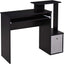 ProperAV Computer Desk with Sliding Keyboard Tray & Side Compartment - maplin.co.uk
