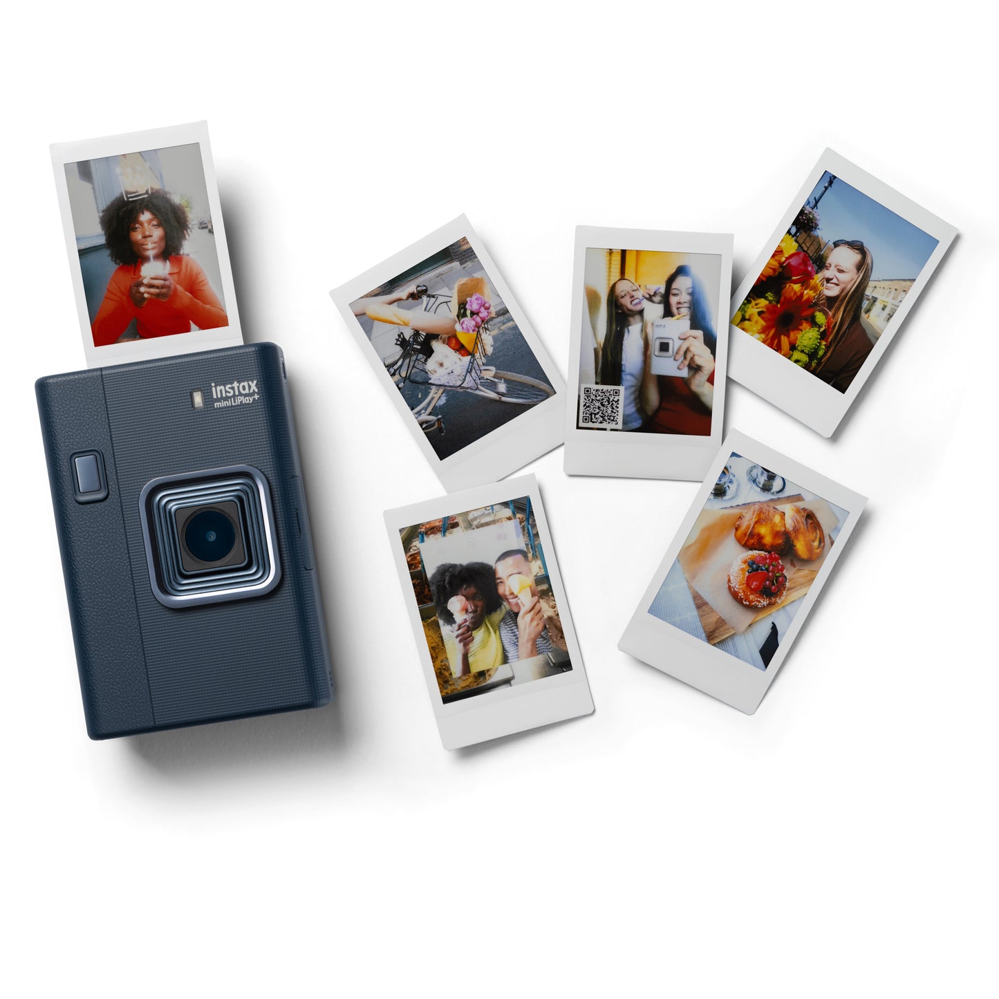 Fujifilm Instax Mini LiPlay Plus Hybrid Instant Camera - Navy