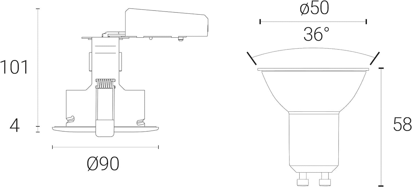 4lite IP65 3000K LED Downlight - White - maplin.co.uk