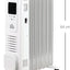 Maplin Plus 1630W 7 Fin Portable Oil Filled Radiator with Timer & Remote Control - maplin.co.uk