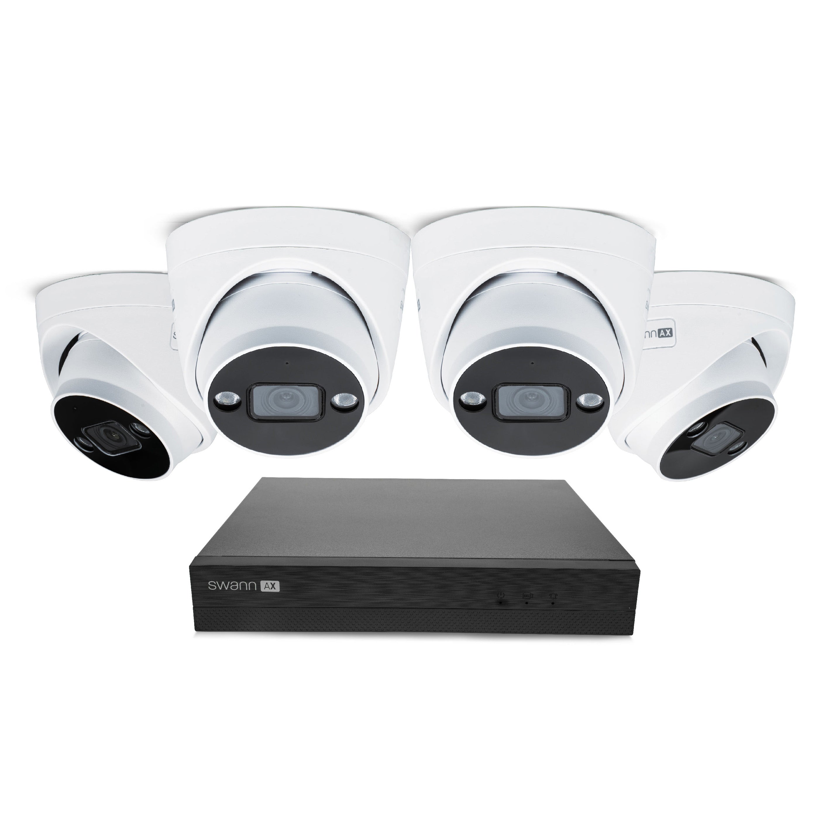 Swann AdvancedX 4K 1TB 8-Channel Wired PoE NVR CCTV with 4 Dome Camera Kit