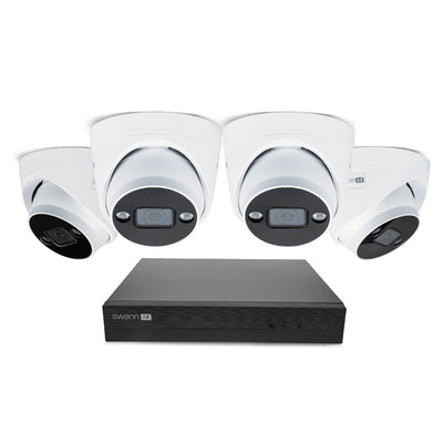 Swann AdvancedX 4K 1TB 8-Channel Wired PoE NVR CCTV with 4 Dome Camera Kit