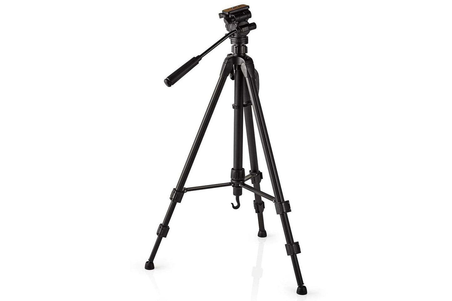 Nedis 3 Section 1.65m Tripod with 3-way Friction Pan & Tilt Head - maplin.co.uk