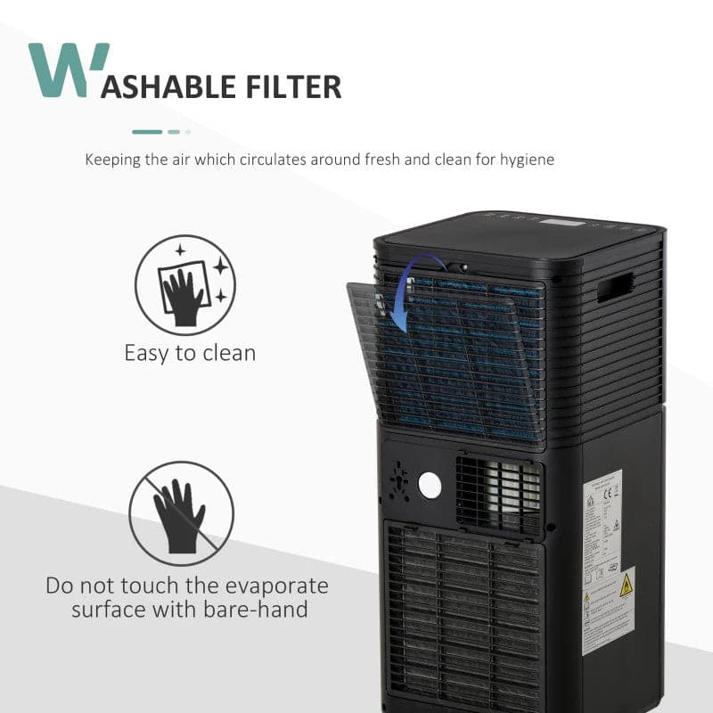 Maplin Plus 5000 BTU 4-In-1 Portable Air Conditioner - Black - maplin.co.uk