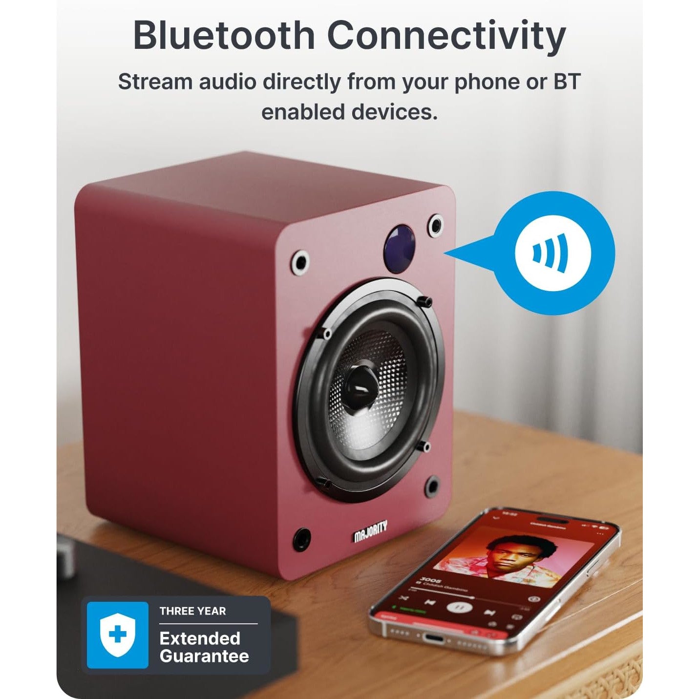 Majority D50X Bluetooth Bookshelf Speakers