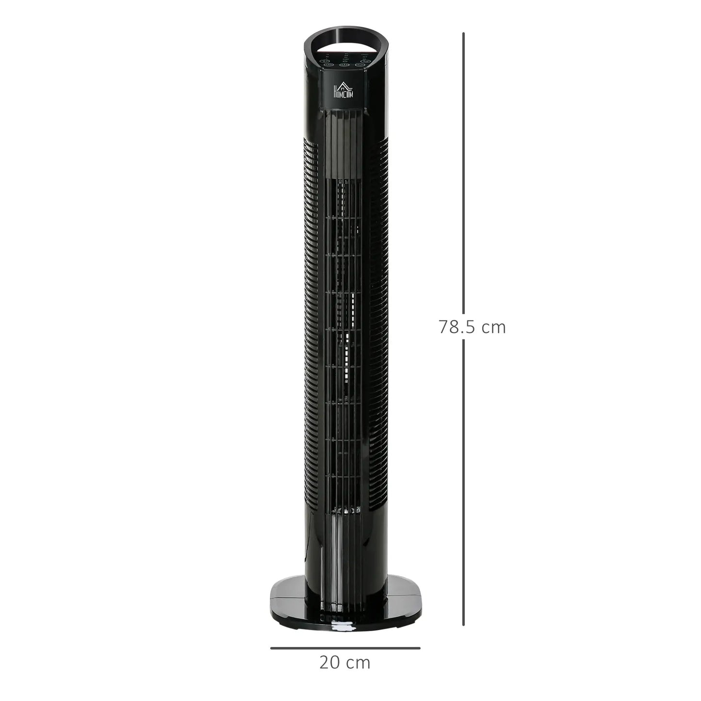Maplin Plus Oscillating 31" Tower Fan - Black