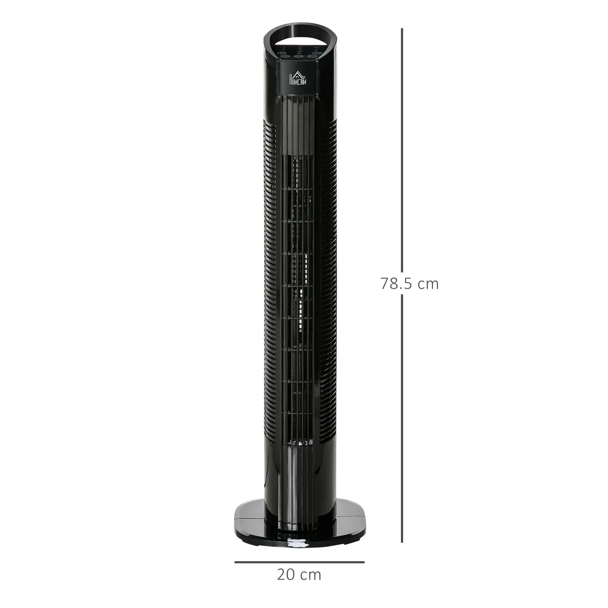 Maplin Plus Oscillating 31" Tower Fan - Black