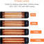 Mirrorstone 2.4kW Aurora Wi-Fi Remote Controllable Infrared Bar Heater