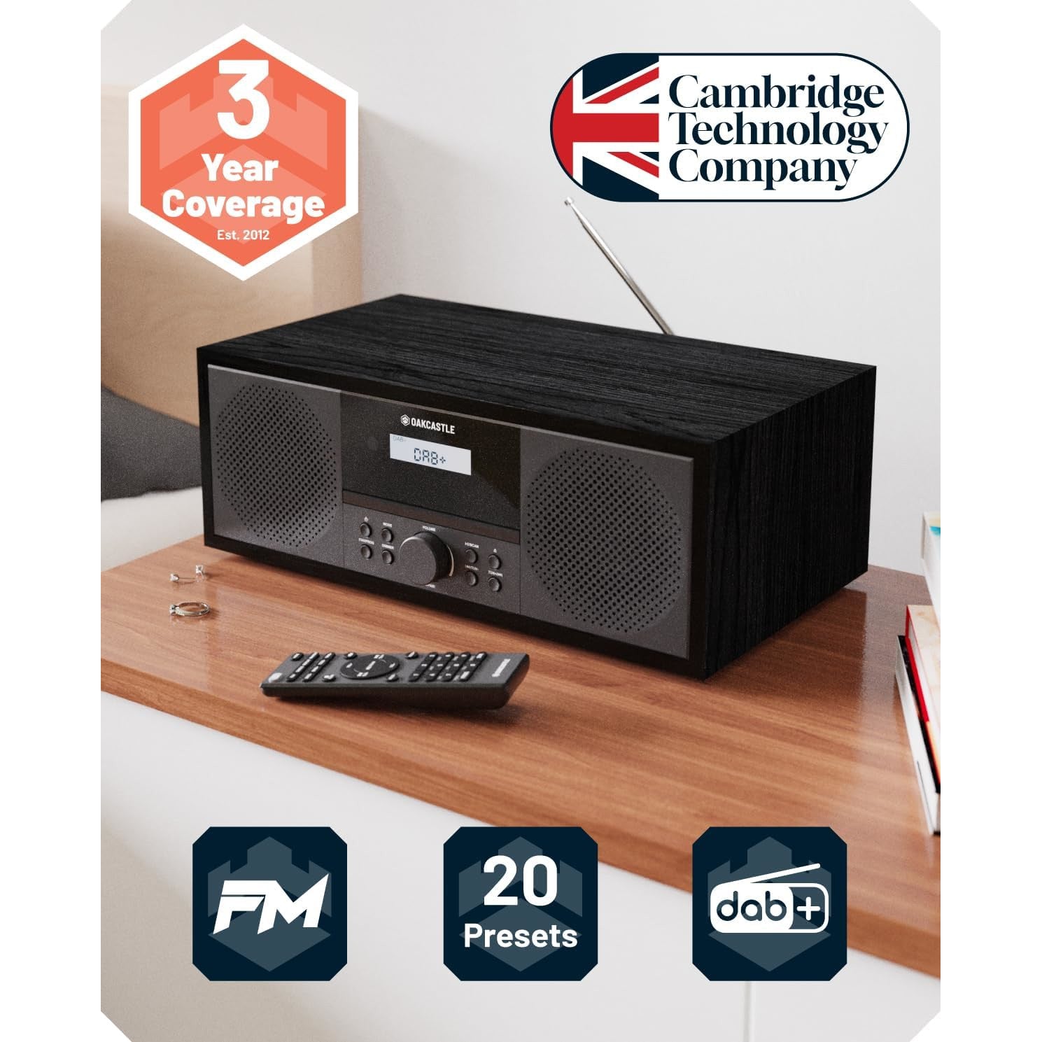 Oakcastle DAB500 DAB & FM Radio Music System