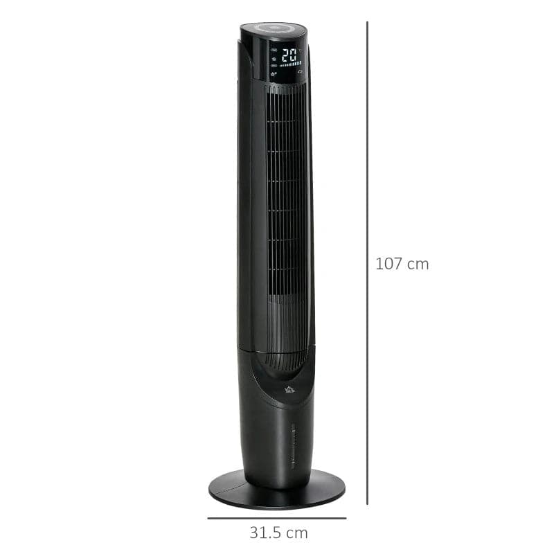 Maplin Plus Ice Cooling Oscillating Tower Fan - Black - maplin.co.uk