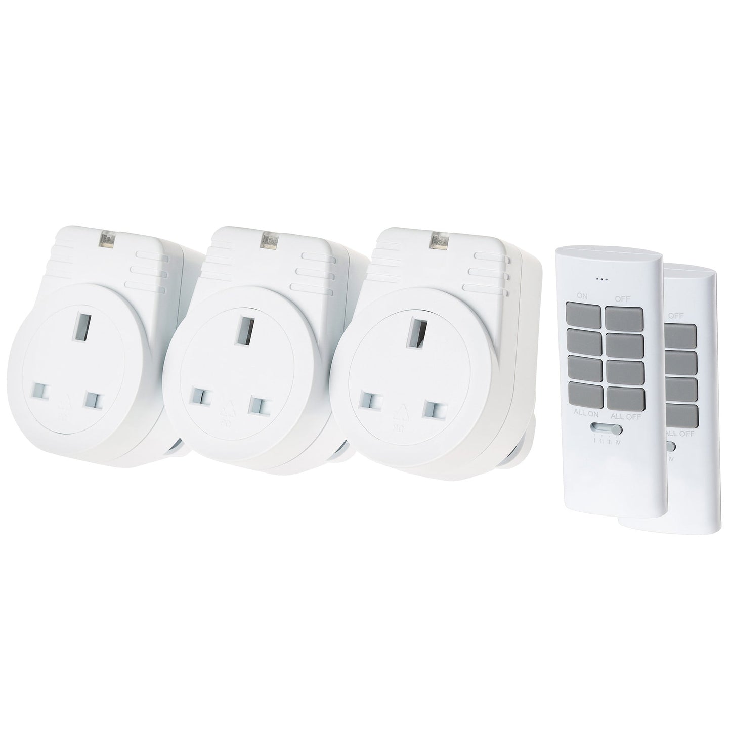Maplin ORB RF V2 Remote Controlled Mains Plug Socket - Pack of 3 with 2 Remotes - maplin.co.uk