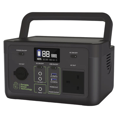 PPT Powerpack Core 300 Portable Power Station with 60W 12V Semi Flexible Solar Panel