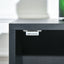 ProperAV Extra Mobile 3-Tier Storage Filing Cabinet with Wheels & Metal Doors - Black - maplin.co.uk