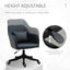 ProperAV Extra Velvet Mid-Back Office Chair with Massage Lumbar Pillow - Deep Blue - maplin.co.uk
