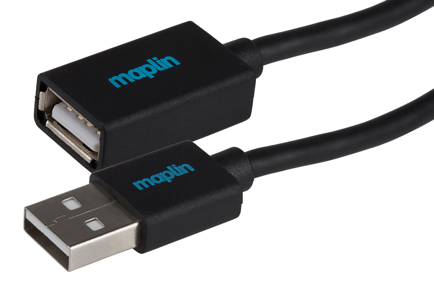 Maplin USB-A Male to USB-A Female Extension Cable - Black - maplin.co.uk