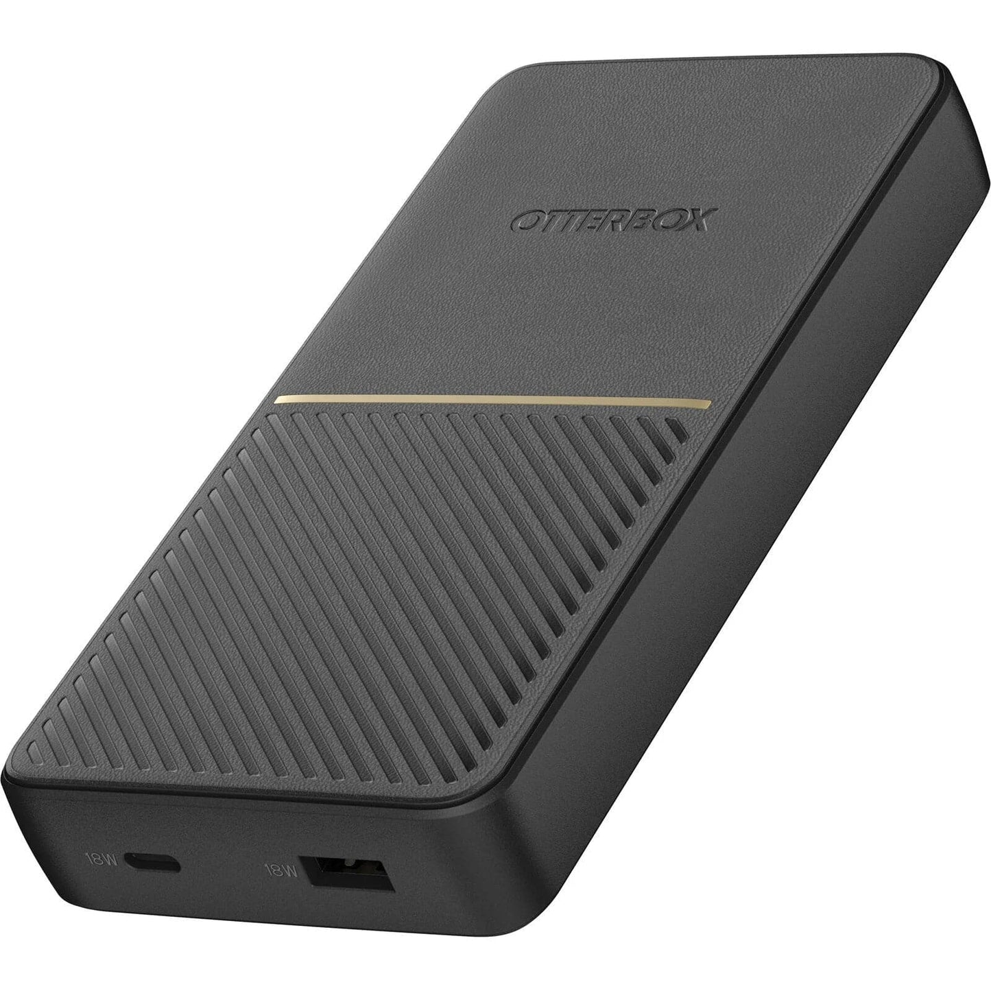 OtterBox 20,000mAh USB-A / USB-C PD 18W Power Bank - Black - maplin.co.uk