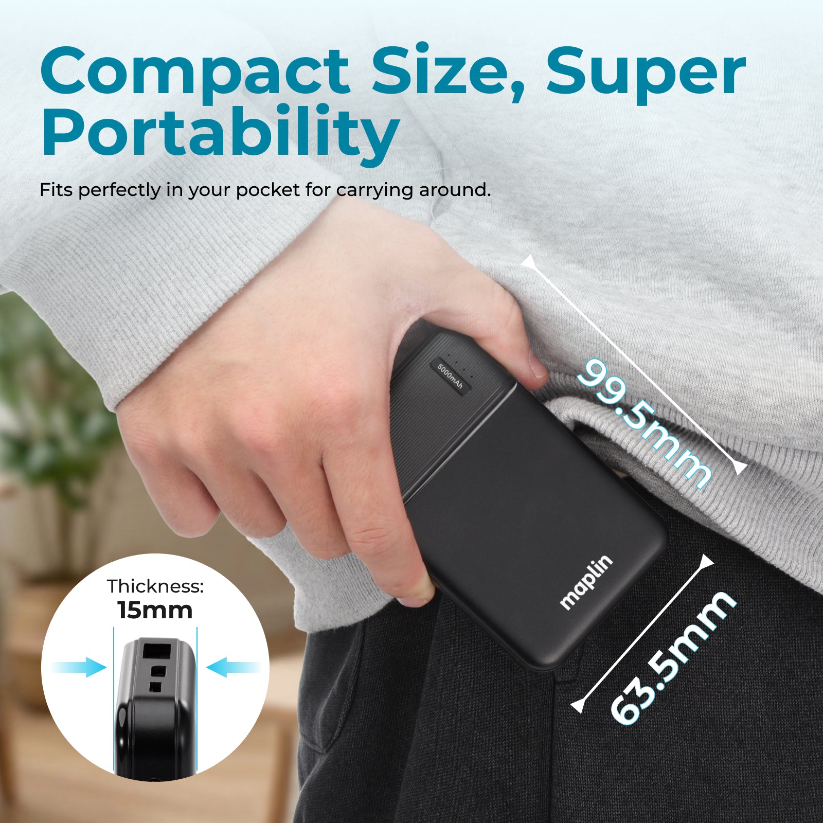 Maplin 5000mAh USB-A Power Bank