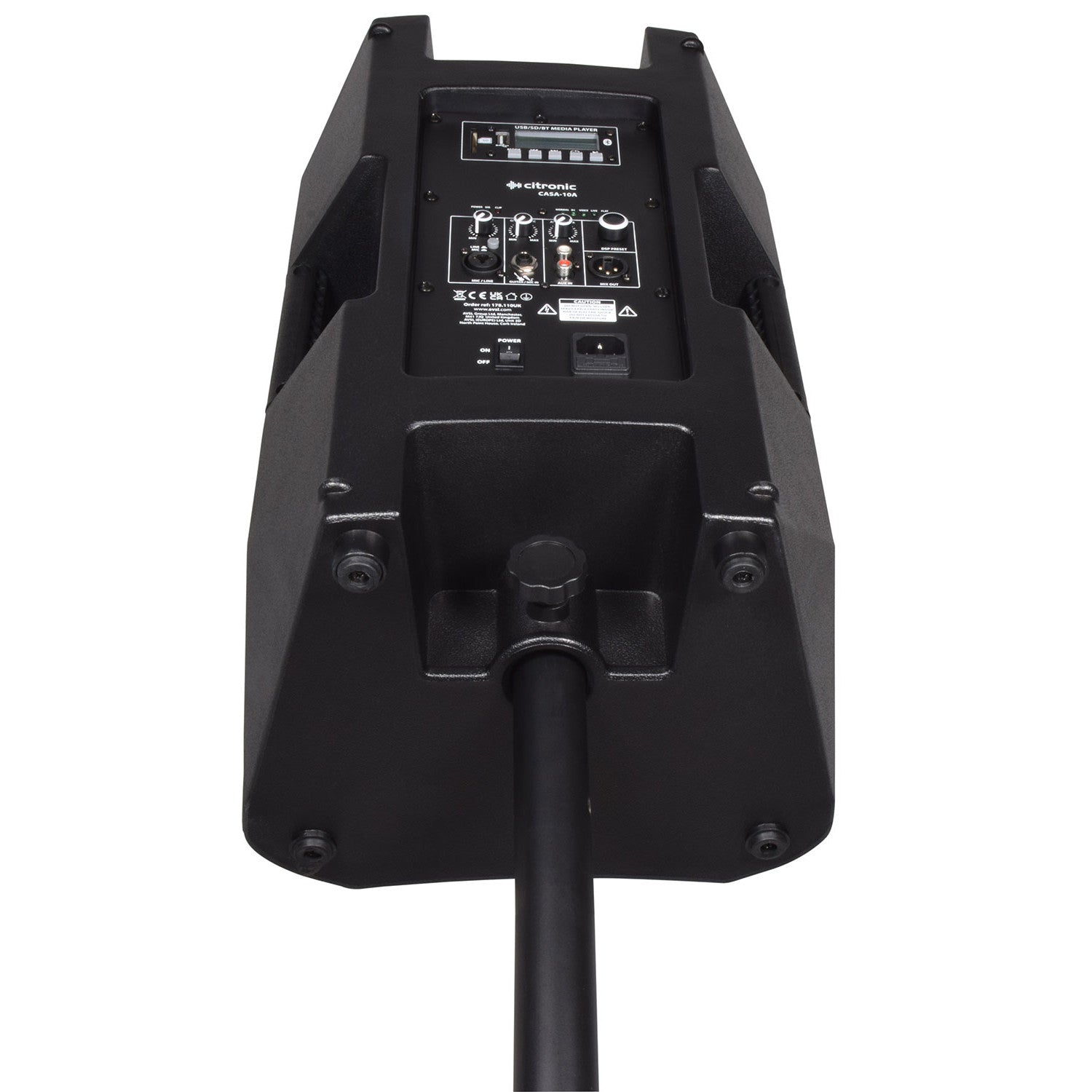 Citronic CASA Active PA Cabinet with DSP, USB/SD & Bluetooth