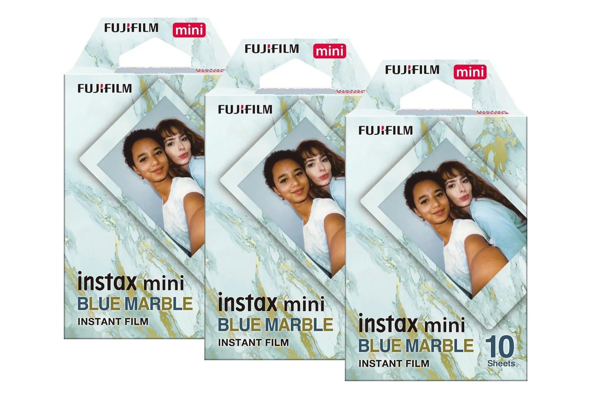 Fujifilm Instax Mini Instant Photo Film - Blue Marble - maplin.co.uk