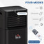 Maplin Plus 8000 BTU 4-In-1 Portable Air Conditioner - Black - maplin.co.uk