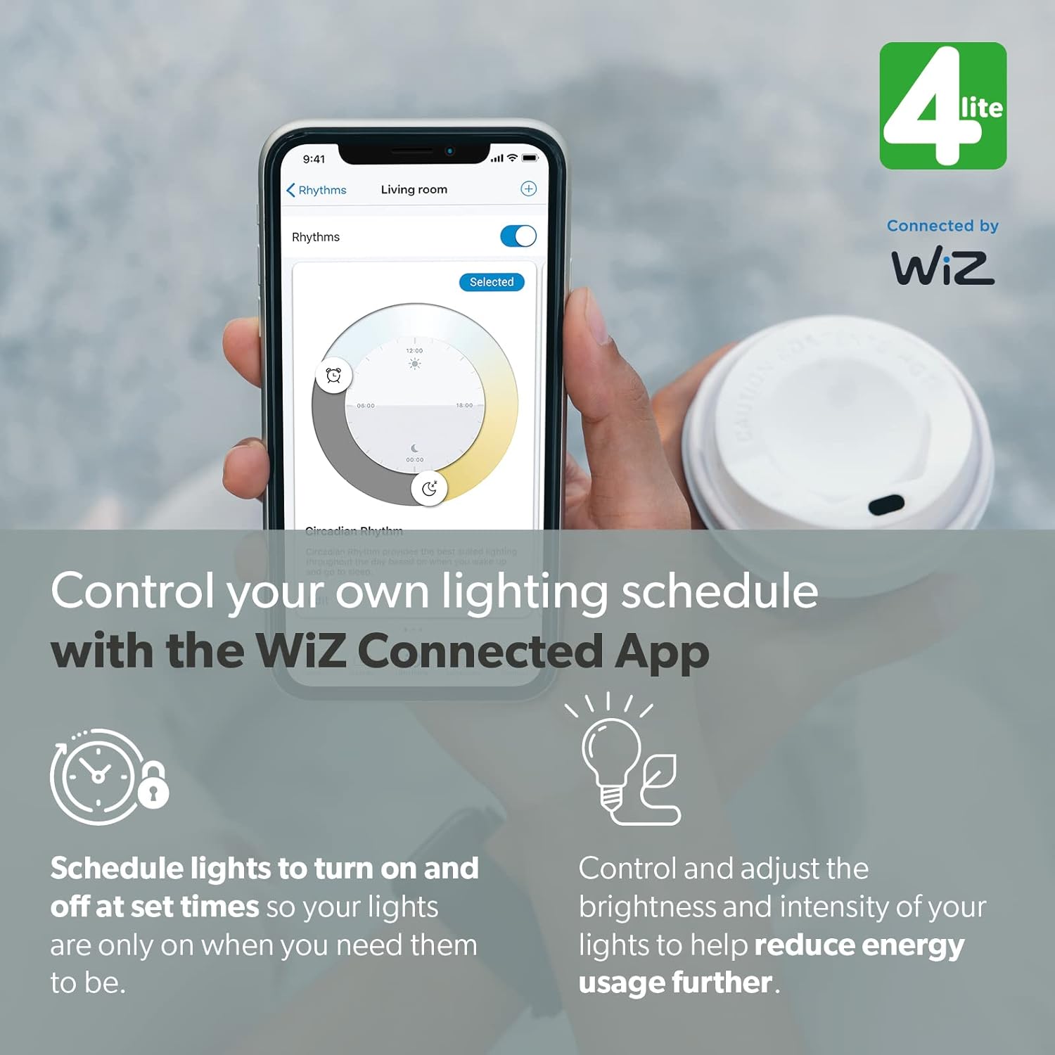 4lite Wiz Connected Dimmable Multicolour WiFi LED Smart Bulb - GU10 - maplin.co.uk