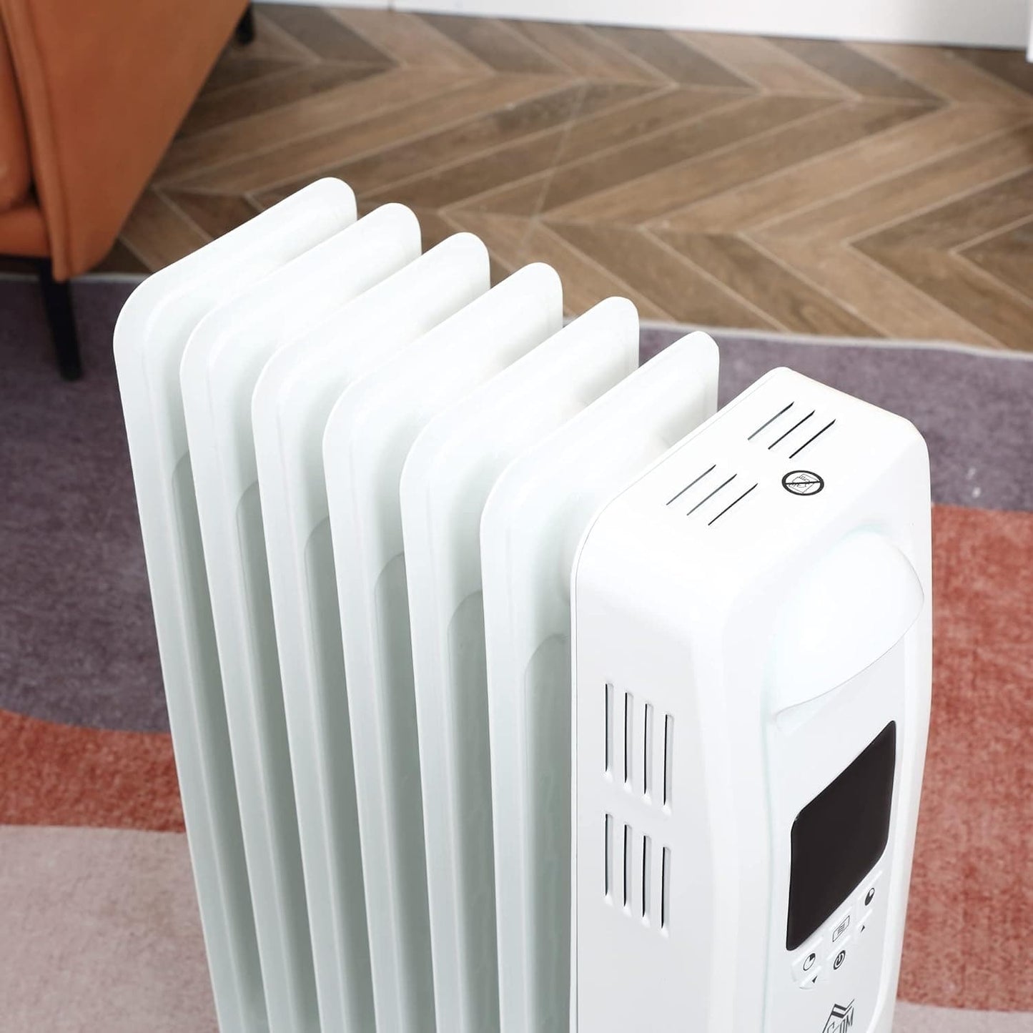 Maplin Plus 1630W 7 Fin Portable Oil Filled Radiator with Timer & Remote Control - maplin.co.uk