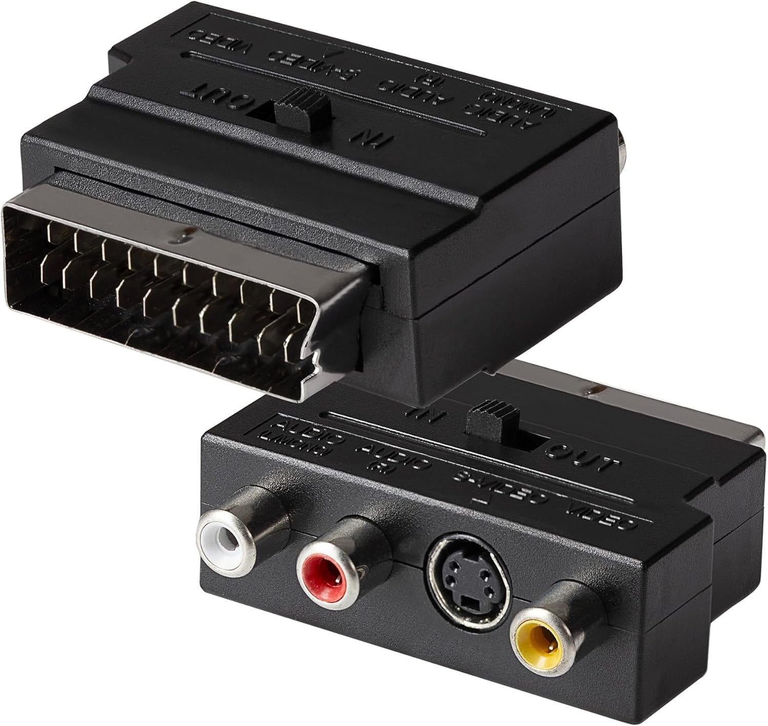 Maplin SCART to S-Video or Triple RCA Adapter Cables Adapters