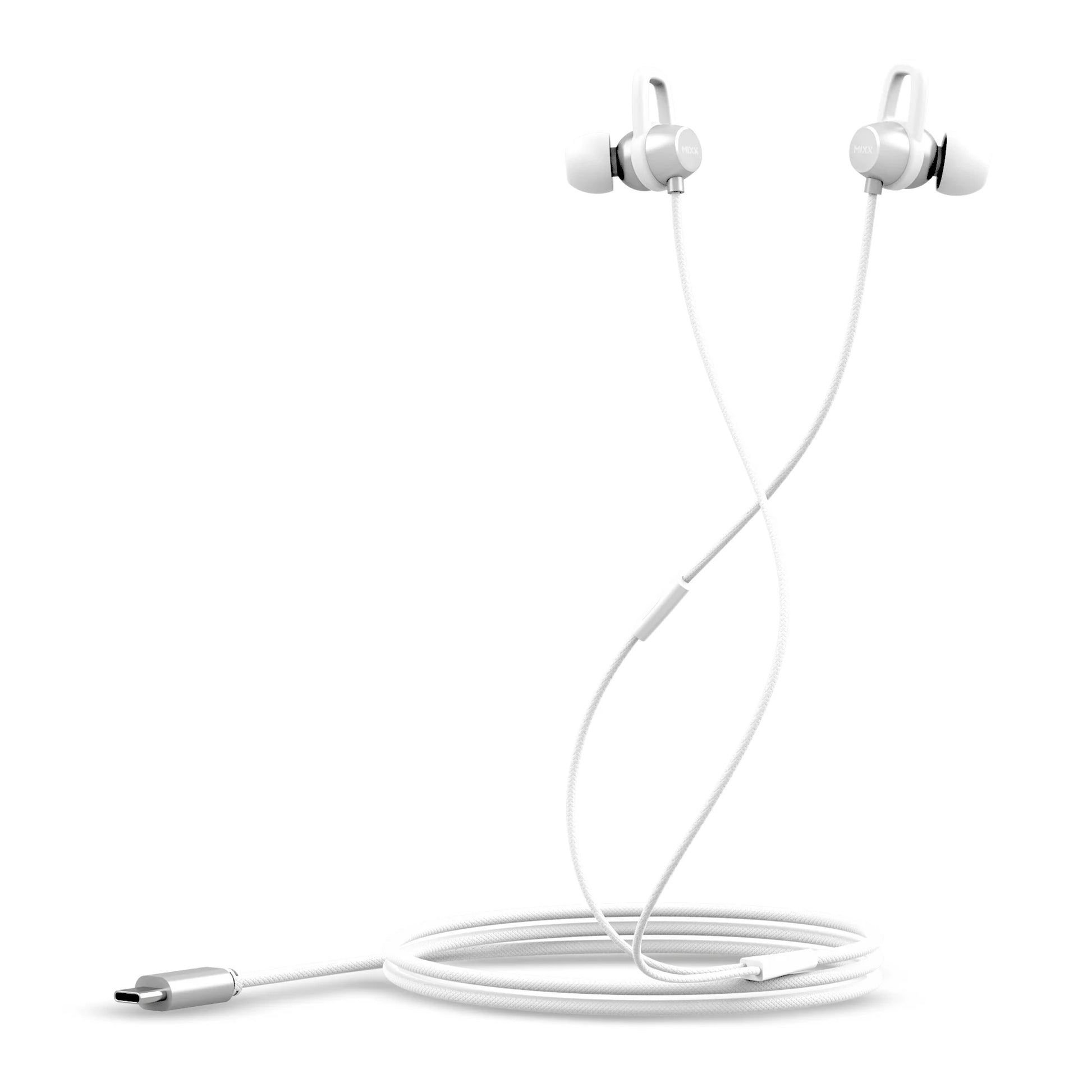 Mixx SoundPort USB-C Wired Earphones White