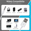Maplin USB-A to 3.5mm Aux Stereo 3 Pole TRRS Jack Plug Cable - White, 1.2m
