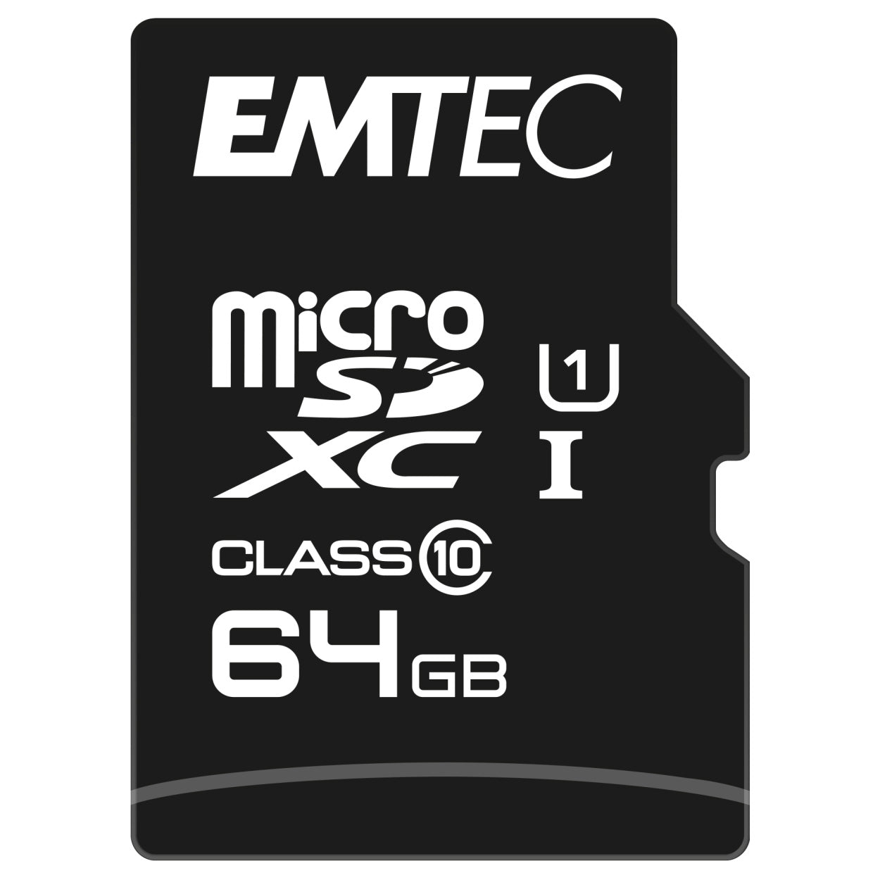 EMTEC 64GB UHS-I U1 EliteGold MicroSD Memory Card with Adapter