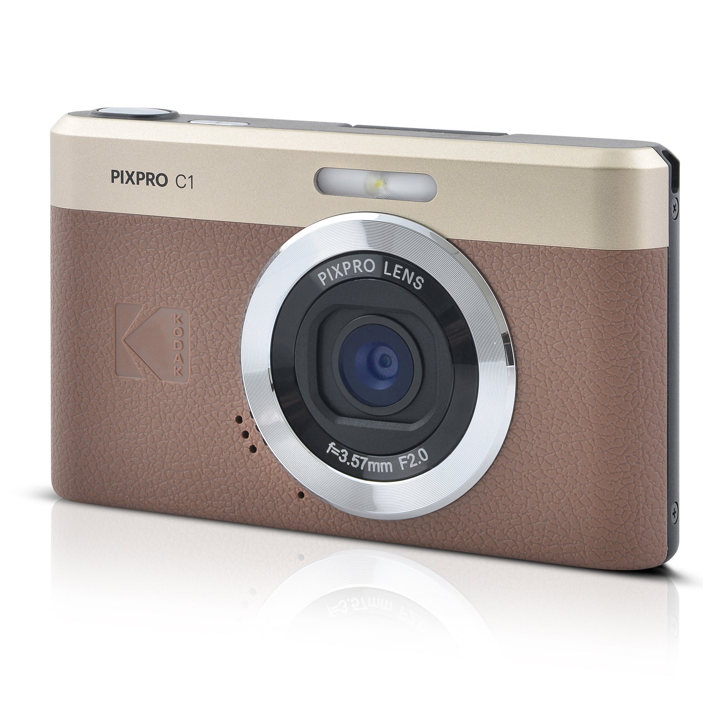 Kodak PIXPRO C1 13MP 4x Digital Zoom Compact Camera - Brown