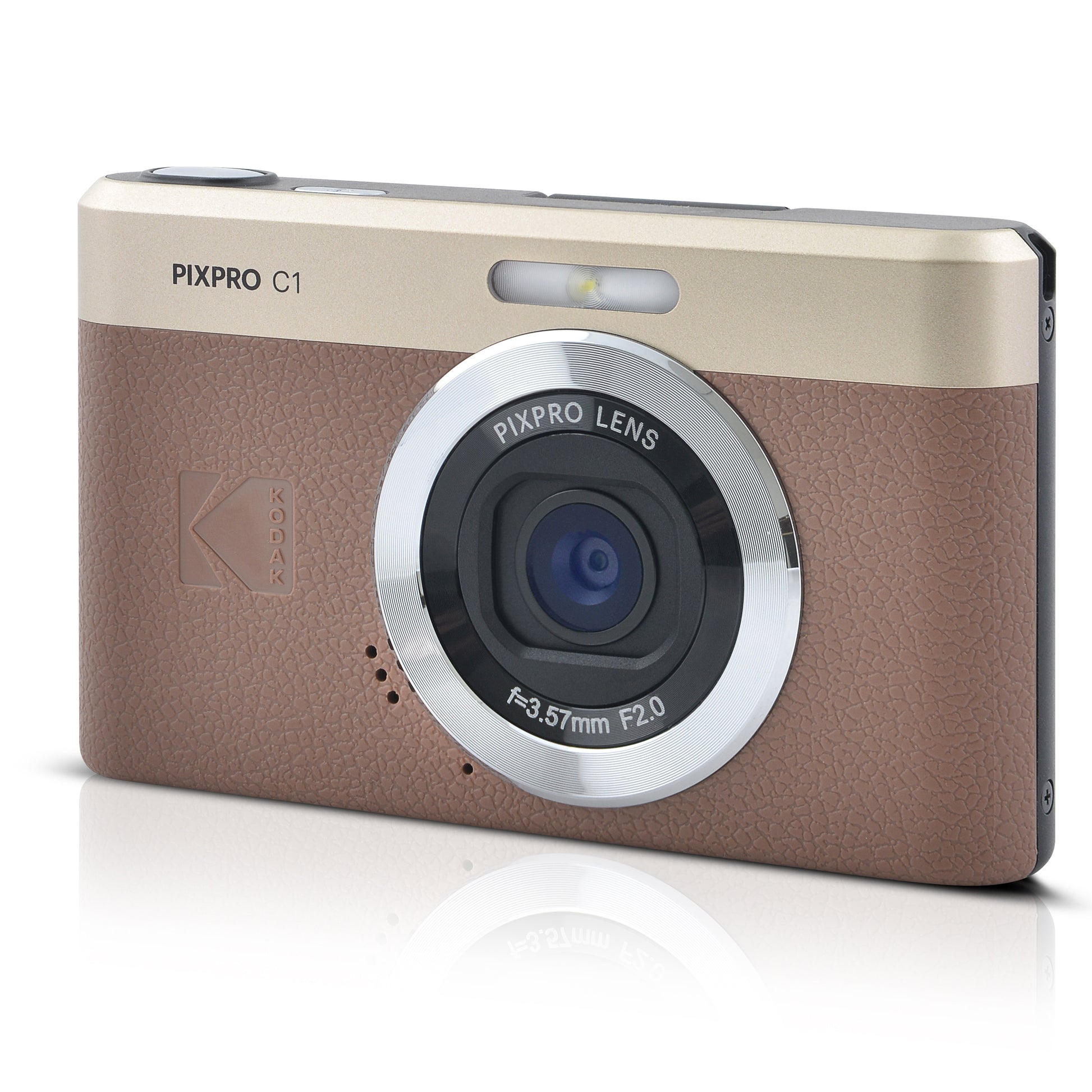 Kodak PIXPRO C1 13MP 4x Digital Zoom Compact Camera - Brown