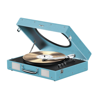 Mixx Revival 65 Stereo Vinyl Record Deck Blue