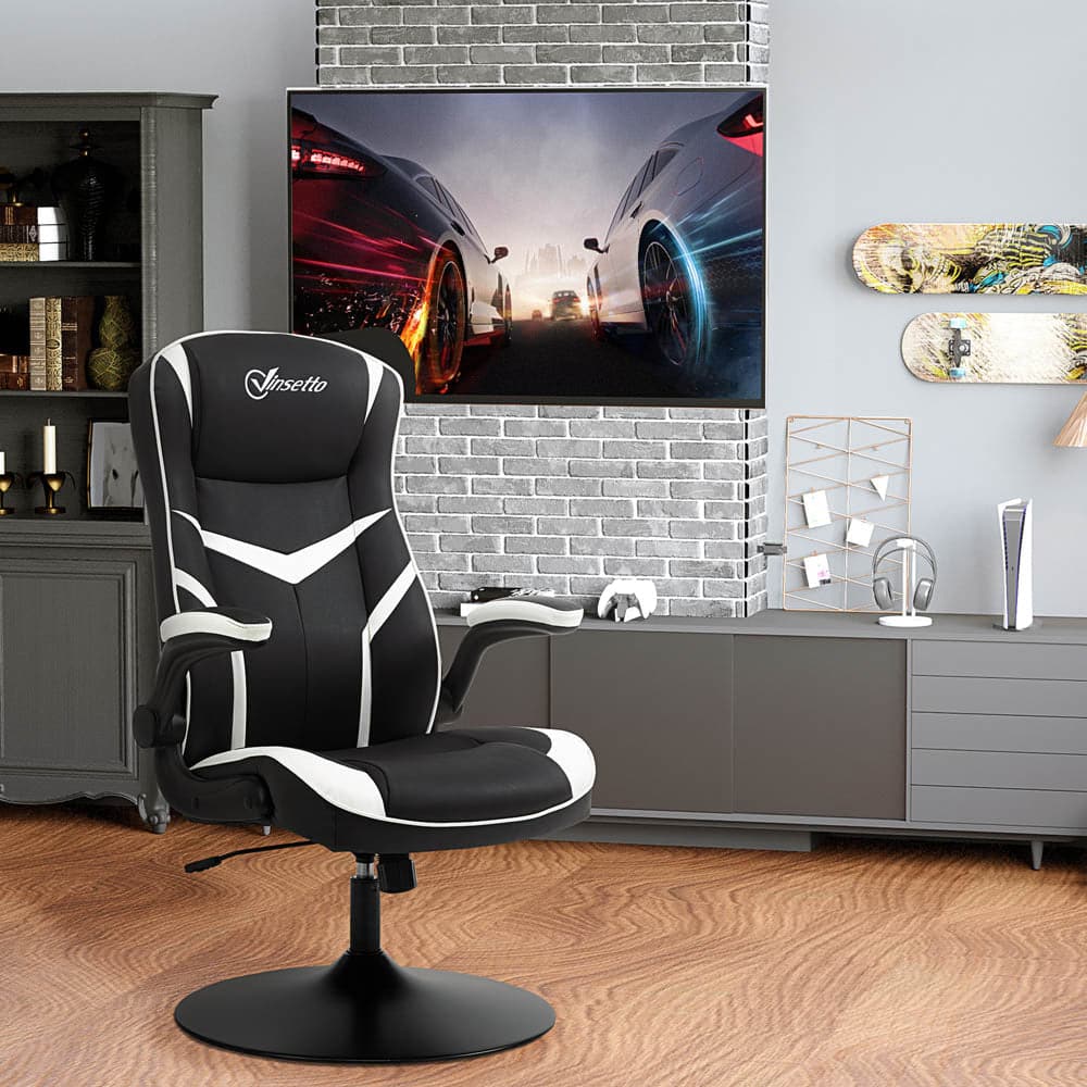 Maplin Plus Faux Leather Ergonomic Adjustable Gaming Chair with Pedestal Base - maplin.co.uk