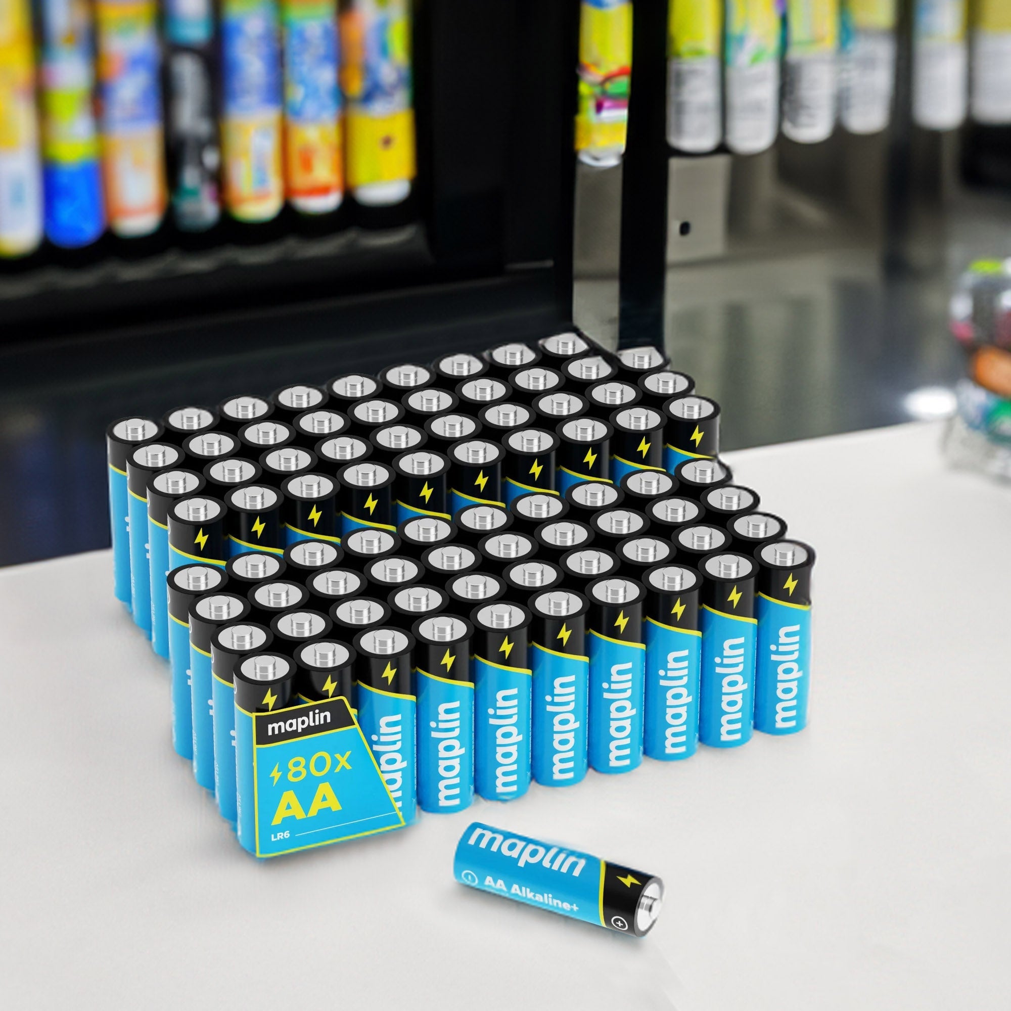 Maplin AA LR6 7 Years Shelf Life High Performance 1.5V Alkaline Batteries