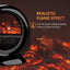 Maplin 1500W Freestanding Electric Fireplace Heater with Flame Effect & Rotatable Head - maplin.co.uk