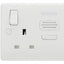 British General Nexus Double Switched 13A Power Socket with Door Chime - White - maplin.co.uk