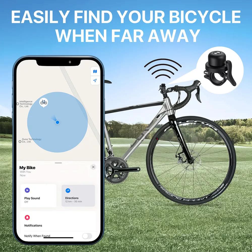 Maplin MiLi MiBell iOS Compatible Bicycle E-Scooter Bell Item Locator