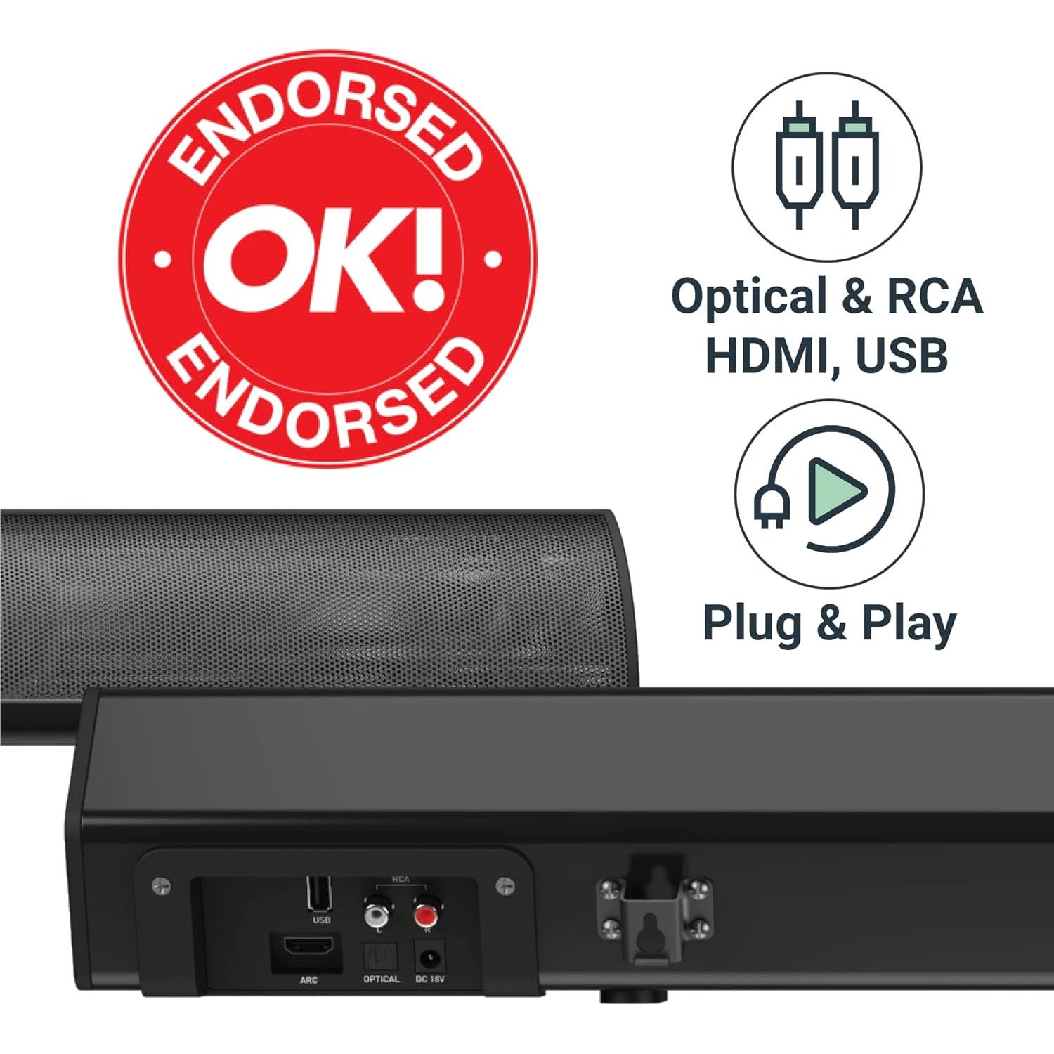 Majority Teton Bluetooth Soundbar