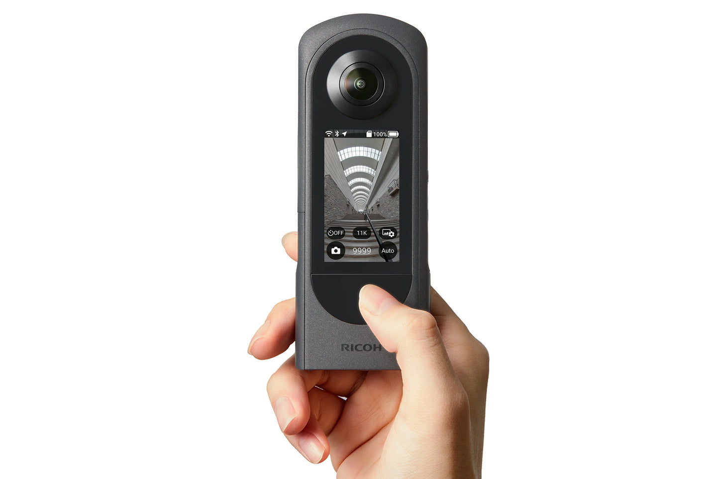 Ricoh Theta X Spherical 4K Ultra HD 360 60MP Camera - Black - maplin.co.uk