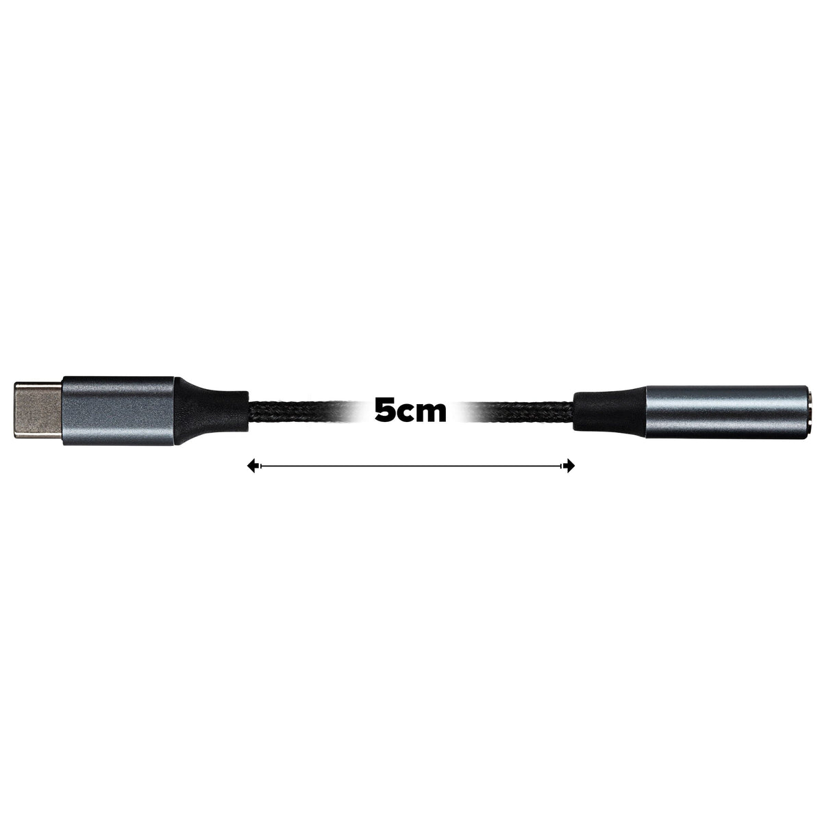 Maplin USB-C to 3.5mm Female Jack Headphone Aluminium Braided Adapter ...