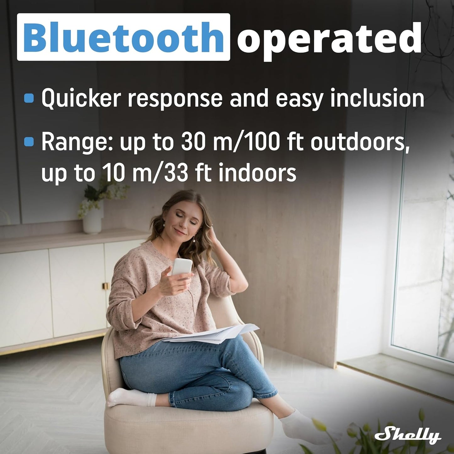 Shelly BLU RC Button 4 ZB Smart 4-Button Bluetooth & Zigbee Remote Control Interface