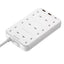 MOMAX OnePlug 6-Outlet Extension Plug Socket Power Strip with USB-C & 2x USB-A - 2m