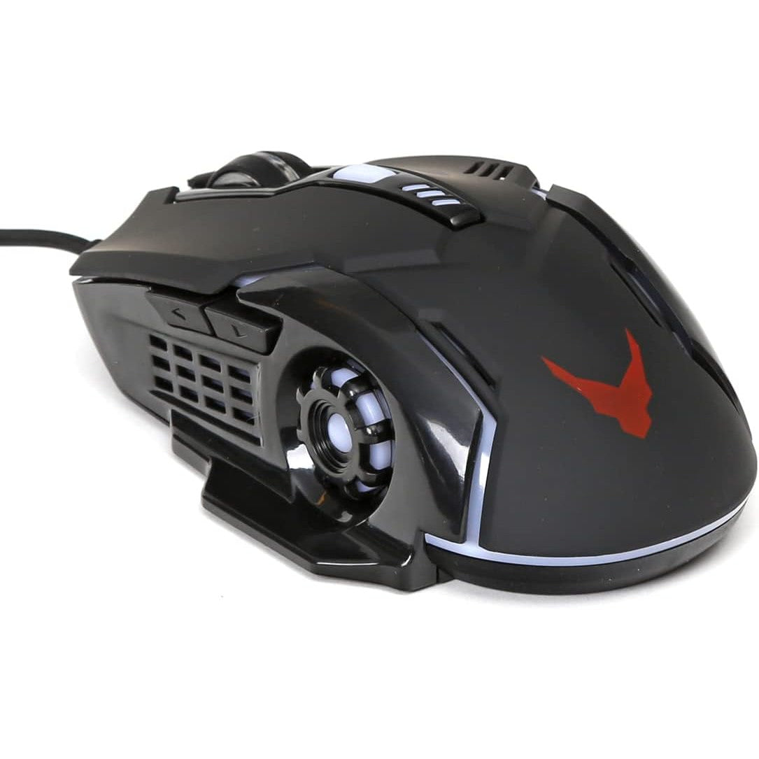 Varr 6-Button Adjustable DPI LED Ambidextrous Optical Wired Gaming Mouse