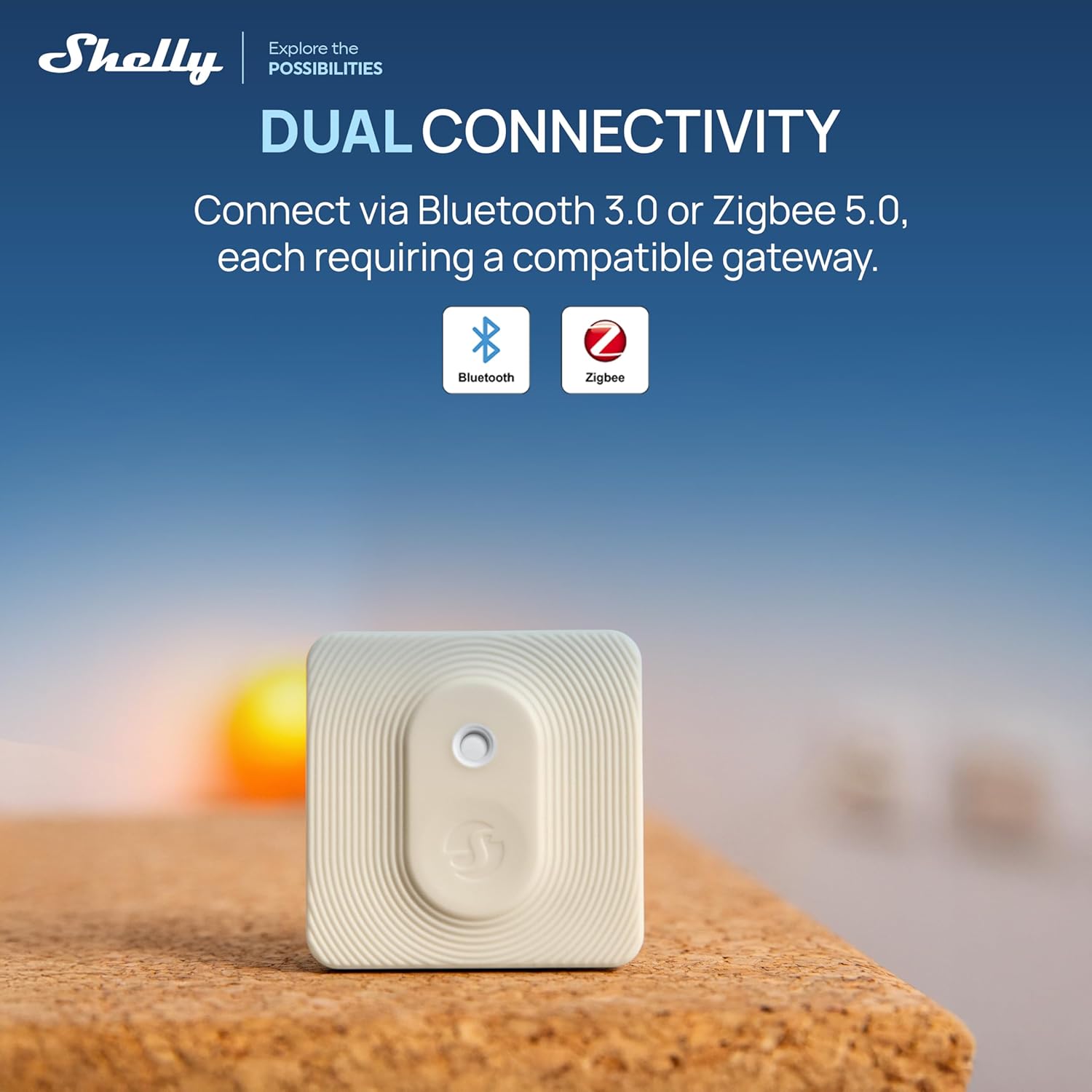 Shelly BLU H&T ZB Bluetooth & Zigbee Temperature & Humidity Sensor