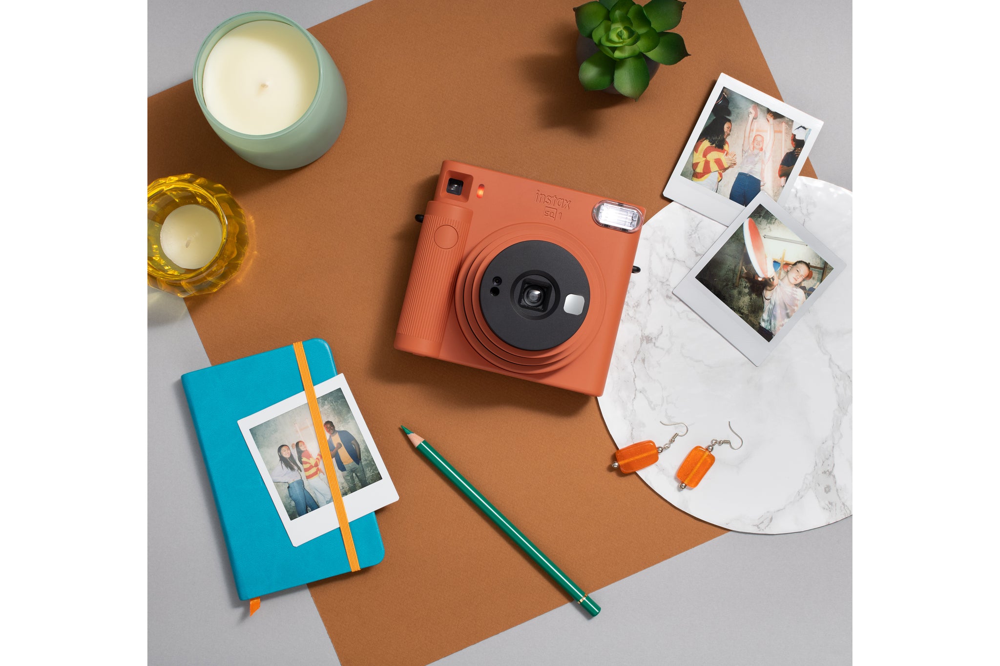 Fujifilm Instax Square SQ1 Instant Camera - Terracotta Orange