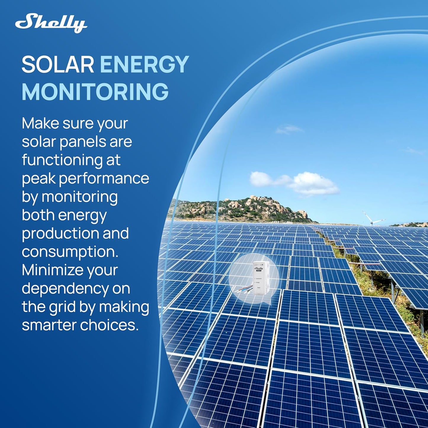Shelly 3EM-63W Gen3 WiFi Three-Phase Energy Meter with Integrated Current-Transformers