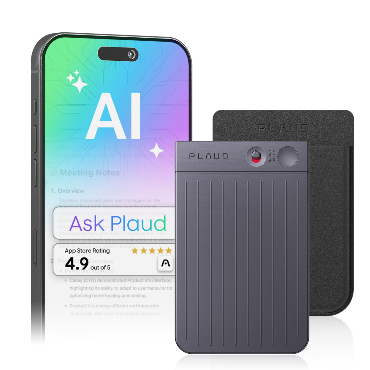 Plaud Note AI Voice Recorder Black